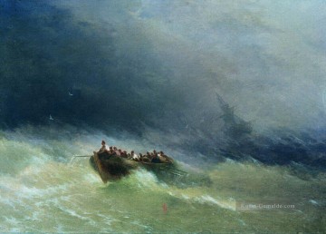  Wellen Kunst - Ivan Aiwasowski das gesunkene Schiff Meereswellen